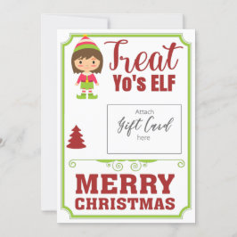 Engraçado Treat Yo'sELF natalino Gift Voucher Hold