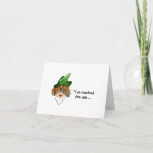 Engraçado, Trem de Cartão de Pensamento de Senhora