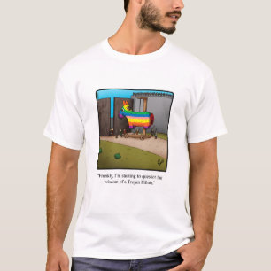 Engraçado "Trojan Pinata" Camiseta Humor