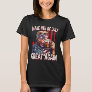 Engraçado Trump 4 De Julho Vintage Camisas Patriot