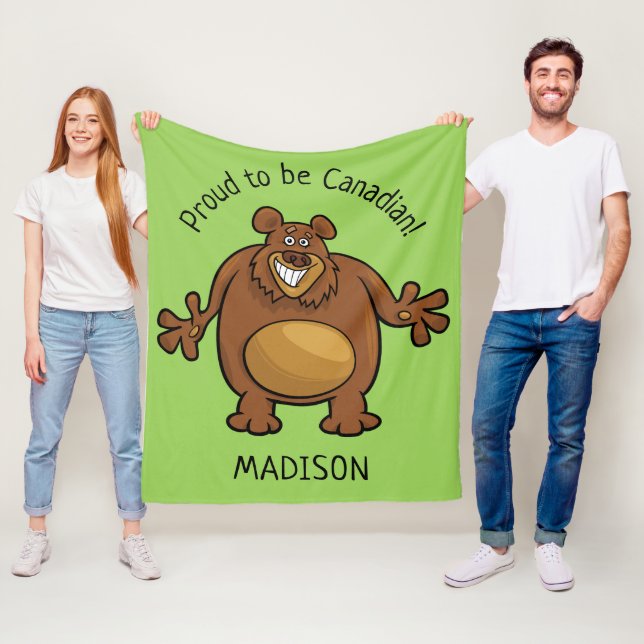 Engraçado Urso personalizado texto e cobertores de (In Situ)