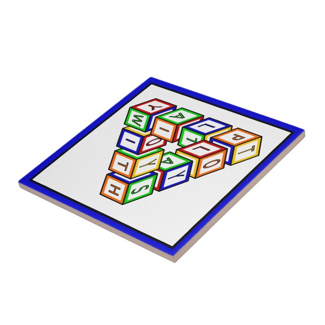 Engraçado Vermelho Azul Amarelo Verde Blocos de Br (Lateral)