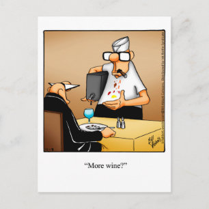 Engraçado vinho Humor Cartão postal "Espectickle