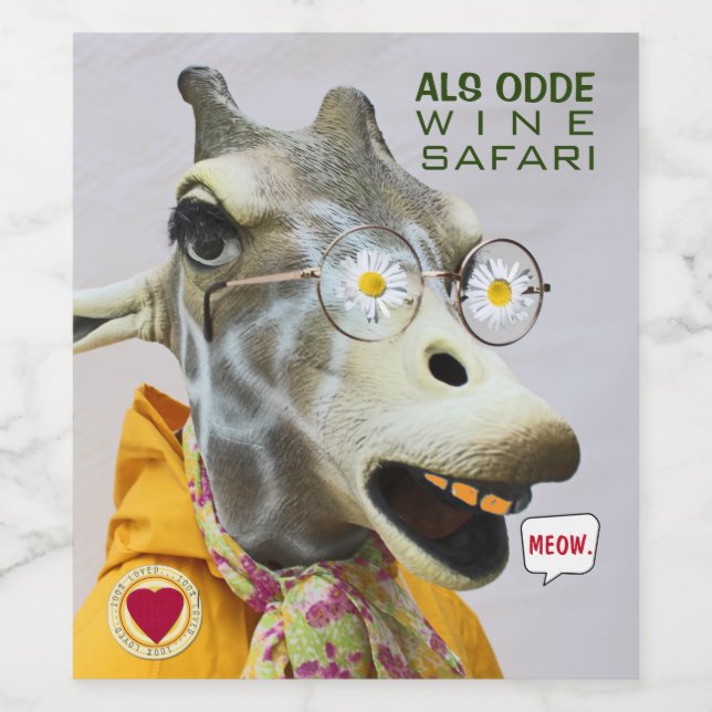 Engraçado Vinho Safari Rótulos de Vinho! Rótulo do (Rótulo Único)