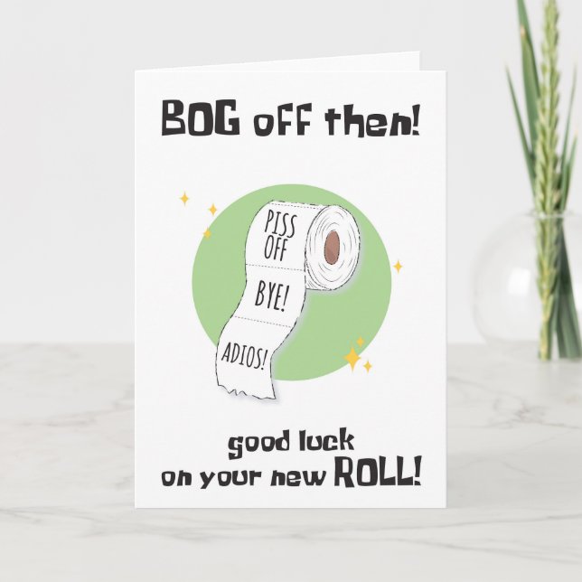 Engraçado, você está deixando o cartão de rolo (Frente)