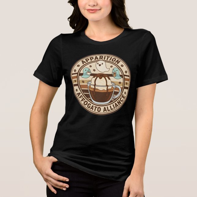 Engraçado Xícara de Café T-Shirt Aparição De Sovat (Frente)