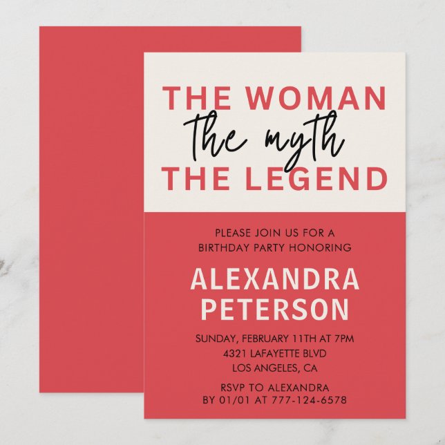 Engraçados convites de aniversário de 41 ruas Humo (Frente/Verso)