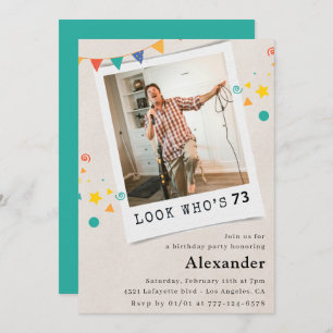 Engraçados Homens 73 anos convites para o aniversá