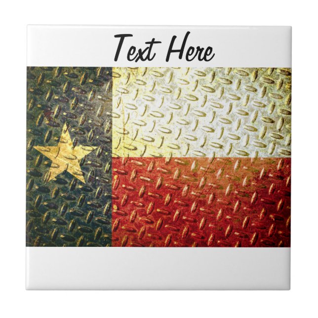 Engrenagem chapeada diamante da bandeira de Texas (Frente)