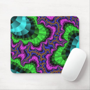 Engrenagem roxa verde feita sob encomenda Mousepad