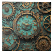 Engrenagens e Relógio Vintage Steampunk