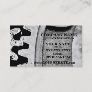 ENGRENAGENS MECÂNICAS - modelo de cartão de