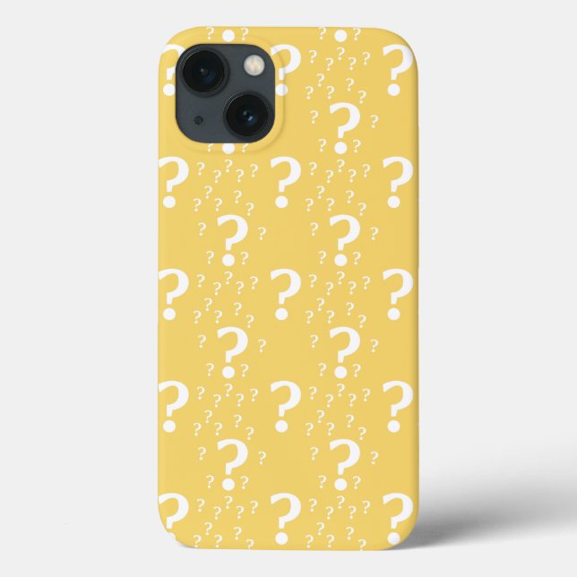 Enigma ponto de interrogação enigma puzzle amarelo (Verso)