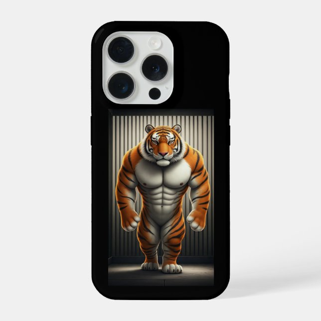 Enjaulado iPhone 15 pro do Buff Tiger (Verso)
