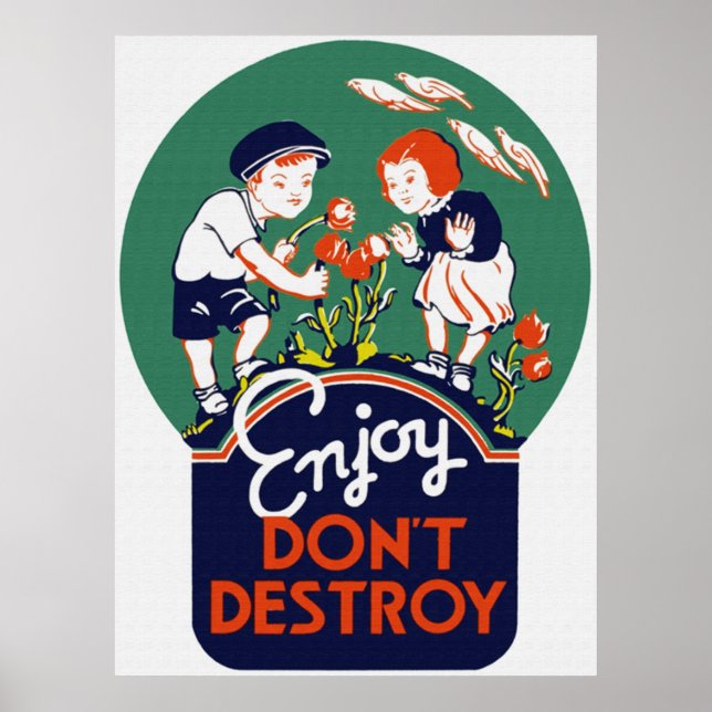 Enjoy Don't Destroy Poster (Frente)