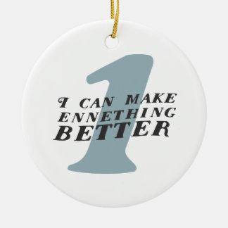 Enneagram 1 enfeites de natal engraçado