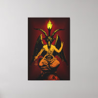 ENORME canvas Satânica de 40"x60" em fra grossa de