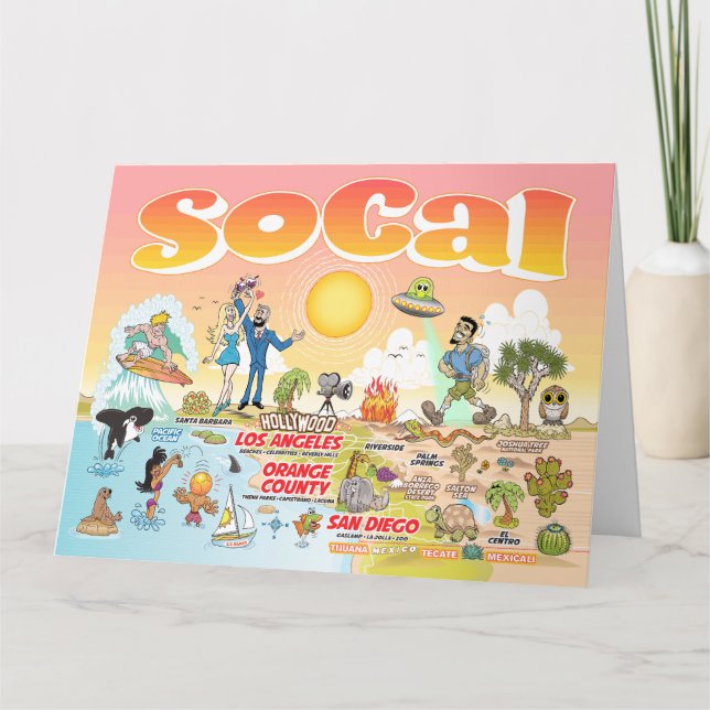 Enorme Cartão de Saudação SoCal (Frente)
