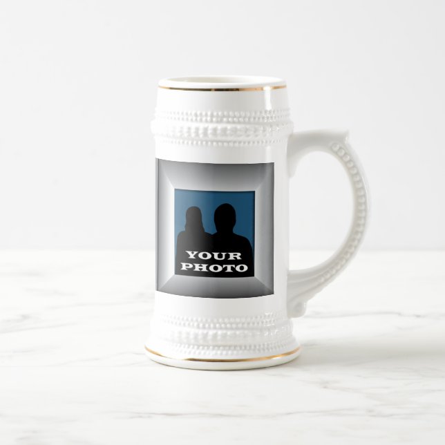 Enquadre prata seu Modelo de Caneca de cerveja de  (Direita)
