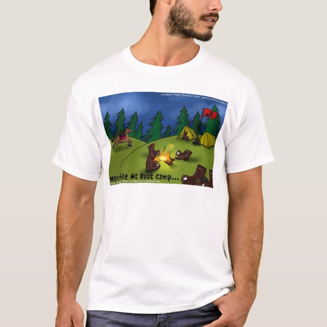 Enquanto isso @ Boot Camp Camisetas Engraçadas Car (Frente)