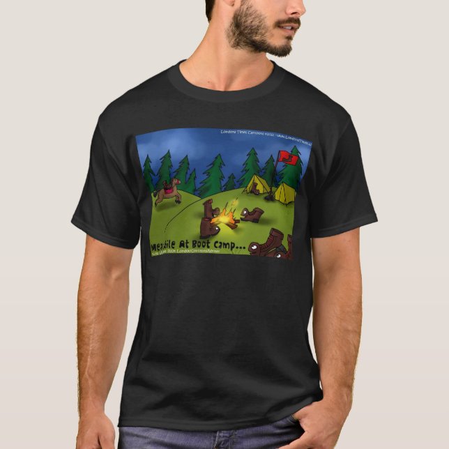 Enquanto isso @ Boot Camp Camisetas Engraçadas Car (Frente)