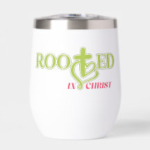 Enraizado em Cristo Presente de Tumbler Cristão