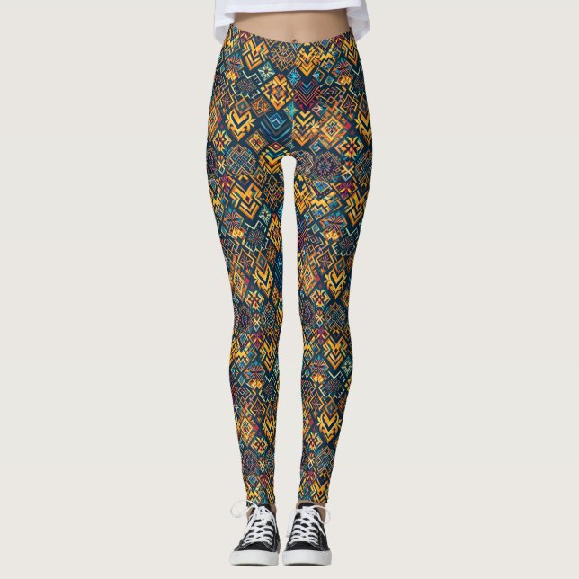 Enrolando Leggings de Papel (Frente)
