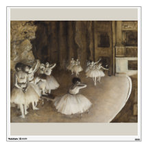 Ensaio de Balés em Palco por Edgar Degas