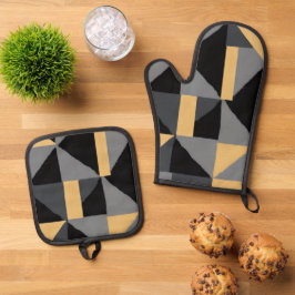 Ensemble de Manique et Gant Géométrique