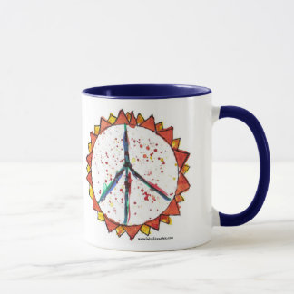 Ensine a paz 15oz. Caneca