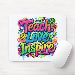 Ensine. Ame. Inspire. Mouse Pad Grafite Professor
