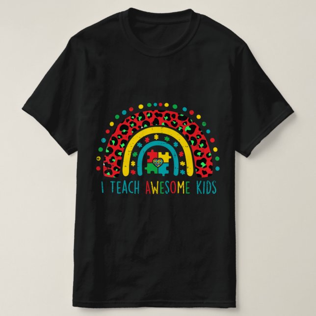 Ensino crianças incríveis camisa Quebra-cabeça de  (Frente do Design)