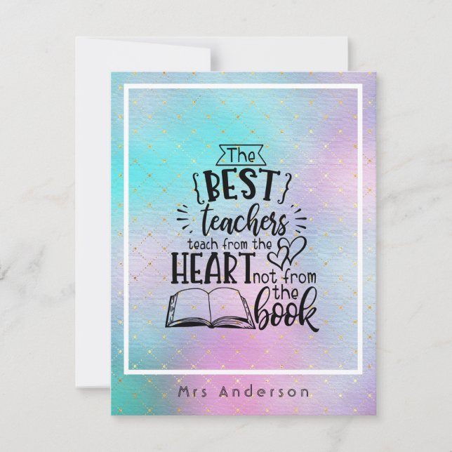 ENSINO DO CORAÇÃO E NÃO PROFESSORES DE LIVROS Deno (Frente)