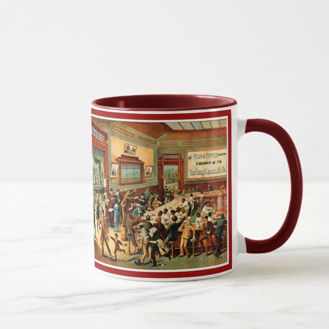 Entalhes do café - caneca (Direita)