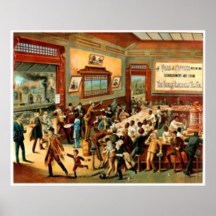 Entalhes do café - impressão