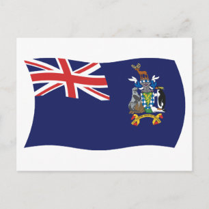 Então cartão postal do poste da bandeira de Geórgi