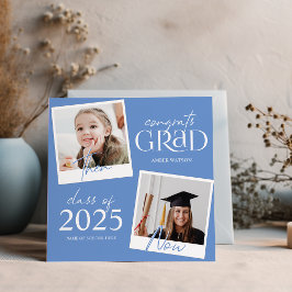 Então e Agora | Anúncio de Graduação com 2 Fotos