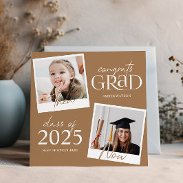 Então e Agora | Anúncio de Graduação com 2 Fotos