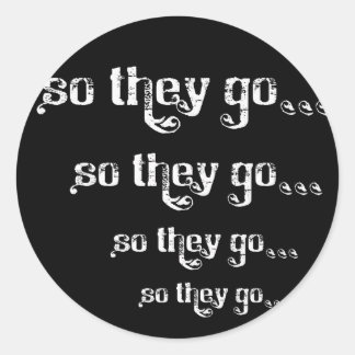 Então Eles Vão... Etiquetas de logotipo com perda 