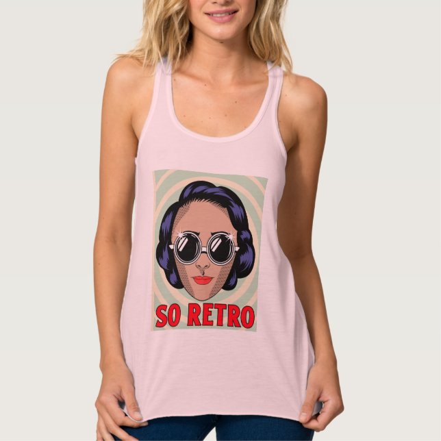 ENTÃO RETRO MULHERES MÃE MULHER T-SHIRTS TOP (Frente)