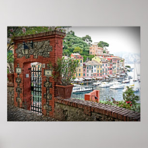 Entrada ao paraíso - Portofino, poster de Italia
