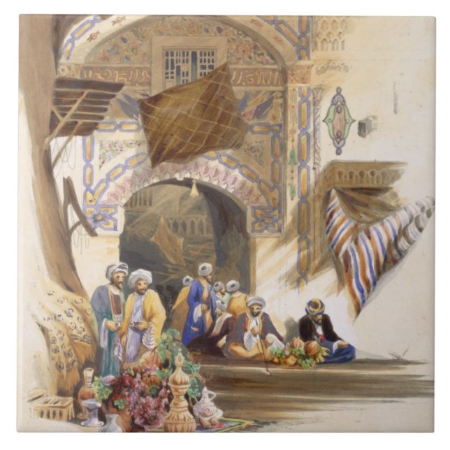 Entrada de um bazar, o Cairo grande, bar. 1846 (Frente)