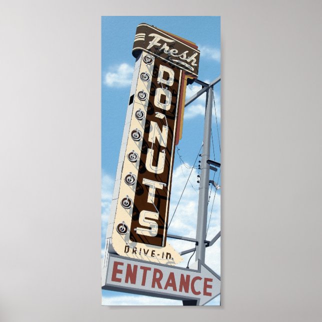 Entrada Fresca do Rosquinha no Poster Retro da Rot (Frente)