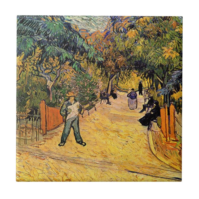 Entrada no Parque Público por Vincent van Gogh (Frente)