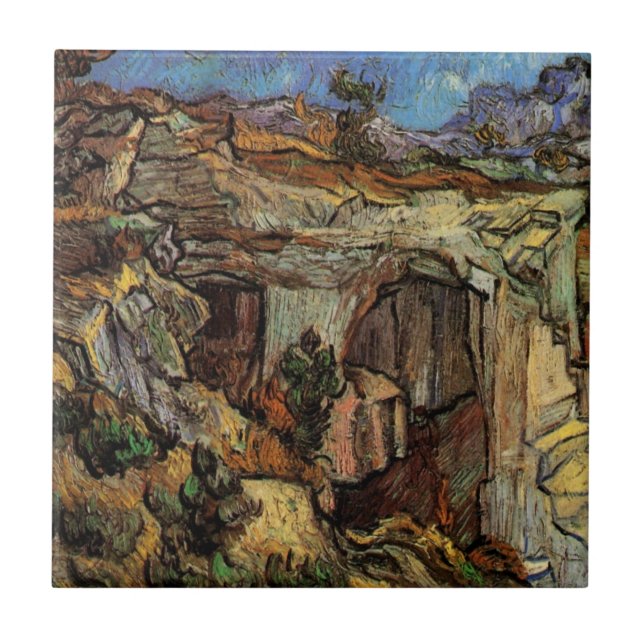 Entrada no Quarry, Santo-Remy de Vincent van Gogh (Frente)