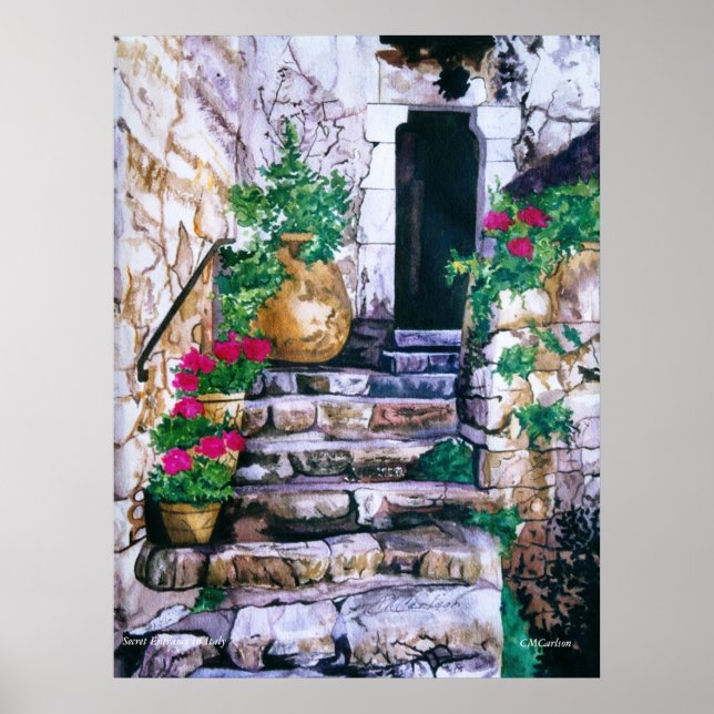 Entrada Secreta CMCarlson na Itália Poster (Frente)