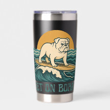 Entre A bordo Cão Surfista | Bulldog Retro Surfand