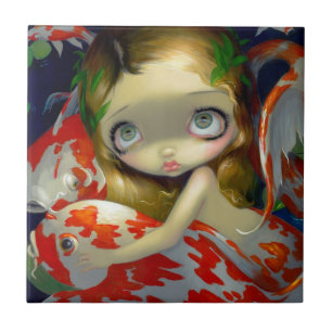 "Entre azulejo do Koi"