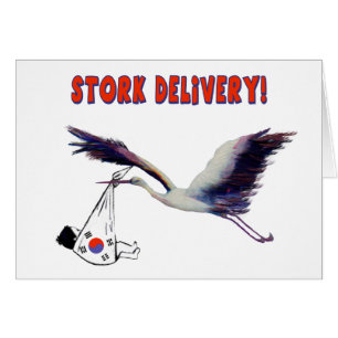 Entrega de Stork! Anúncio de Nascimento da Adoção 