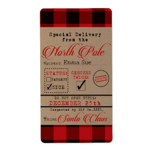 Entrega Especial das Etiquetas de presentes de Nat